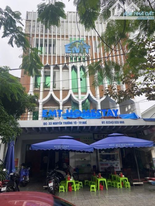 BÁN KHÁCH SẠN 5 TẦNG 300M2-2 MẶT TIỀN ĐƯỜNG NGUYỄN TRƯỜNG TỘ, TP.HUẾ - ĐANG KINH DOANH TỐT