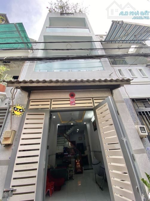 HẺM OTO PHAN HUY ÍCH PHƯỜNG 15 TÂN BÌNH - 4 TẦNG 4 PHÒNG - GIÁ 4.75 TỶ
