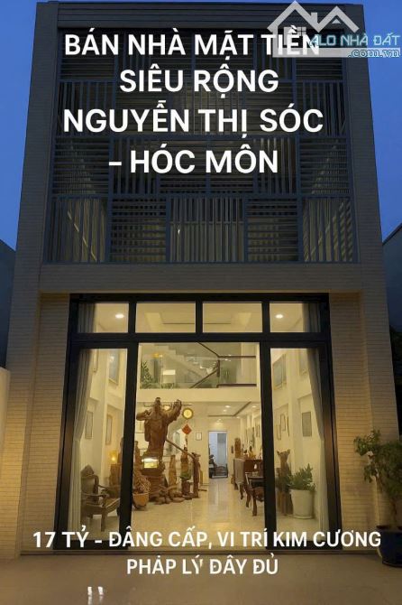 Bán Nhà 6 Tầng (6x32) Mặt Tiền Nguyễn Thị Sóc, Bà Điểm, Hóc Môn