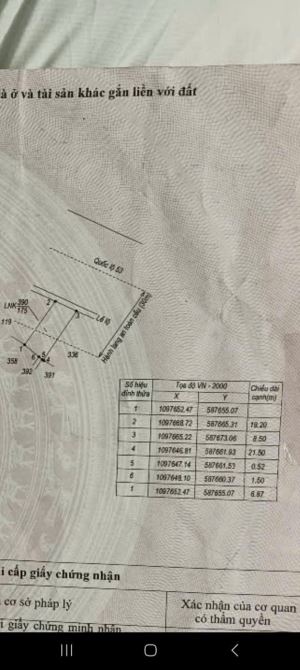 Bán đất mặt tiền đường Ql 53 ,bến có, nguyệt hóa, châu thành
