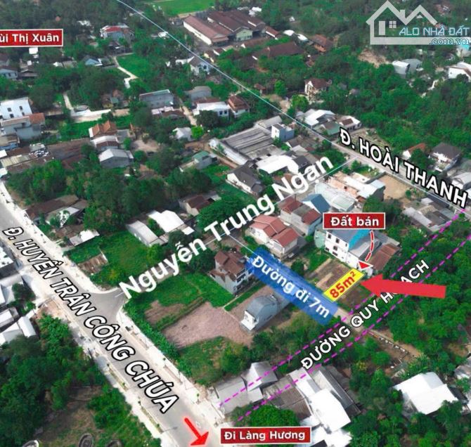 Bán đất KQH Nguyễn Trung Ngạn - Thuỷ Xuân cạnh đường Huyền Trân Công Chúa