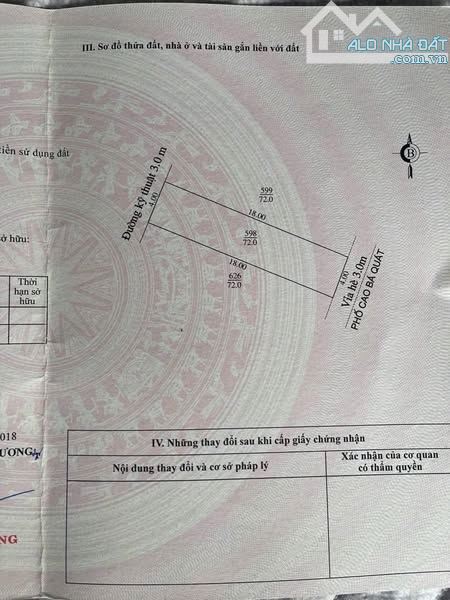 CHÍNH CHỦ GỬI BÁN LÔ ĐẤT MẶT PHỐ CAO BÁ QUÁT, Đông Nam Cường, TP Hải Dương