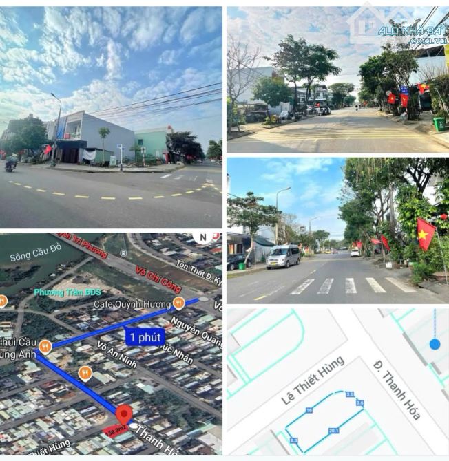 Góc 158m2 đường 10m5 Thanh Hóa & 7m5 Lê Thiết Hùng,Hòa Xuân,Cẩm Lệ - 1