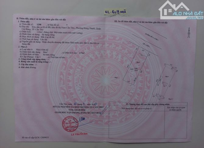 Bán nhà 2 lầu hoàn công đường số 4 khu Nam Long p.Hưng Thạnh dt 6x19 hướng Đông Bắc - 1