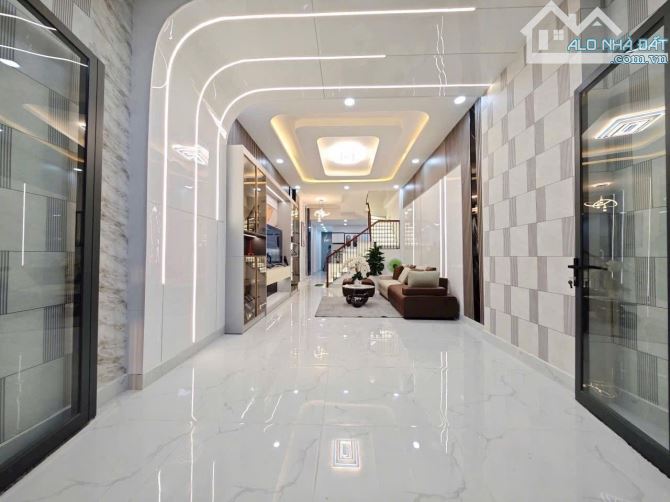 CẦN BÁN NHÀ 1/ TRƯƠNG THỊ HOA. NHÀ 4 TẦNG MỚI ĐẸP. 4x20 HẺM 5m CHỈ 6.2 TỶ - 1