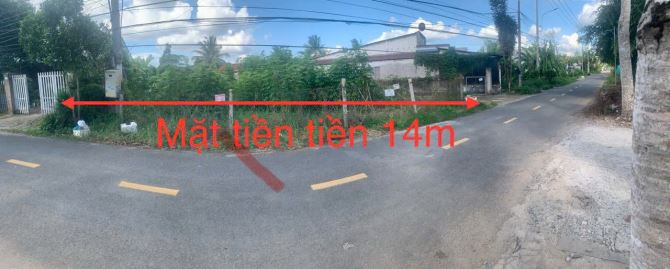 Nền Mặt Tiền Mỹ Khánh - Bông Vang DT:14,8m x 34m ( cạnh 26m ) = 298m2 giá 4,5 tỷ sổ hồng - 2