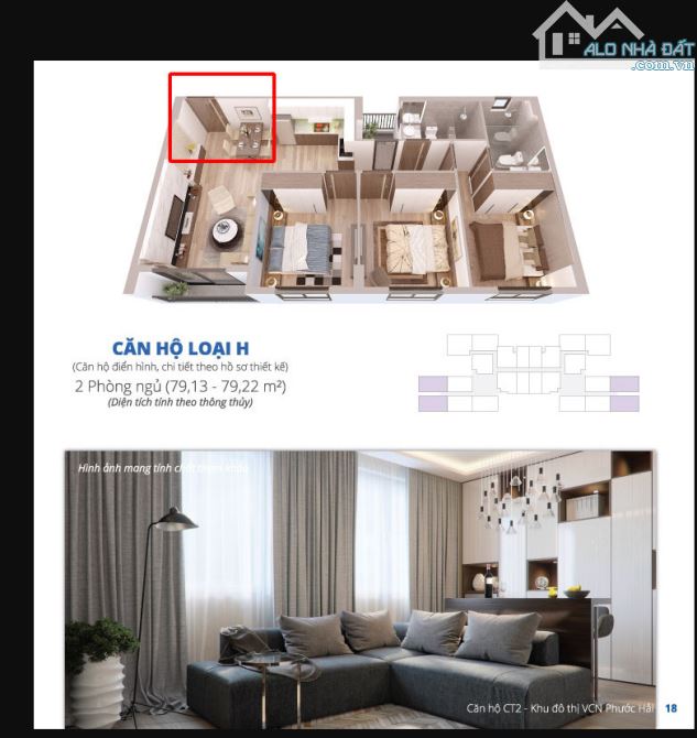 Bán căn góc Chung cư CT2 - VCN Phước Hải, 03 PN, 2 WC, full nội thất xịn - 3
