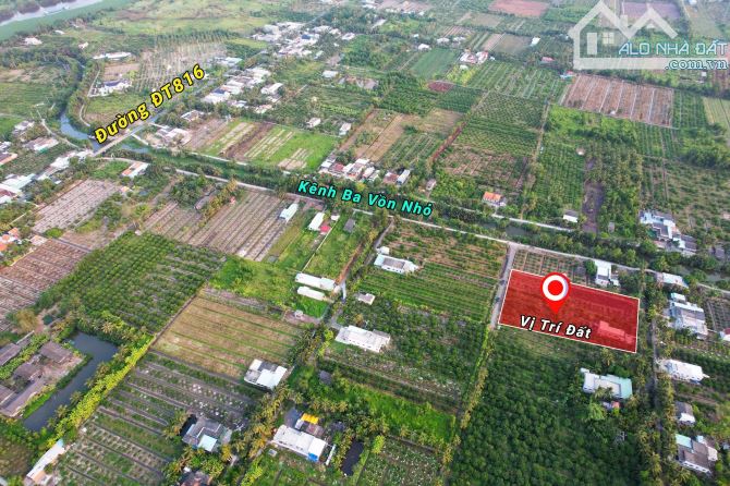 1000m2 vườn vew kênh được lên thổ 850 triệu thạnh hoà_ bến lức Long An - 4