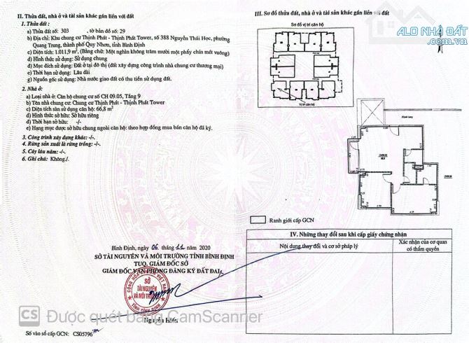 BÁN CHUNG CƯ THỊNH PHÁT TOWER, TP QUY NHƠN BÌNH ĐỊNH - 1