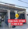 BÁN NHÀ THỚ TAM THÔN HÓC MÔN - 274M (7.5M X 39M) - HẺM 6M THÔNG - 7.18 TỶ.