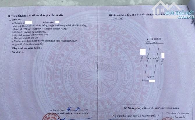 Đất tuyến 2 đường Máng Nước, đẹp không tì vết, mặt tiền rộng, ngõ nông