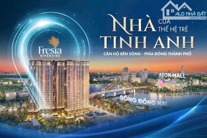 Cần bán căn hộ fresia Riverside P.Tân Vạn Biên Hòa căn 2PN giá 1.56 tỷ