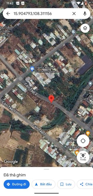 Bán đất TP  Hội An đường Cồn Tập 2 giá 1 tỷ 750 , 110 m2