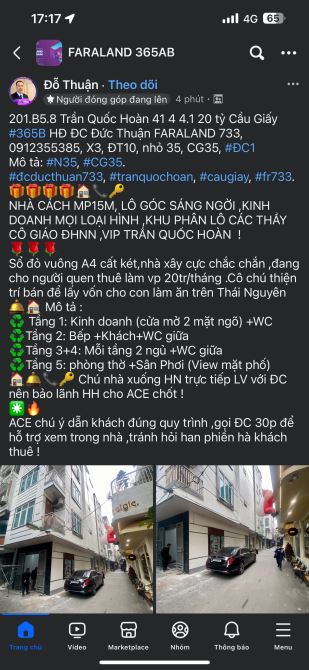 Bán toà văn phòng khu phân lô Hoàng Cầu, Trần Quang Diệu cực hiếm