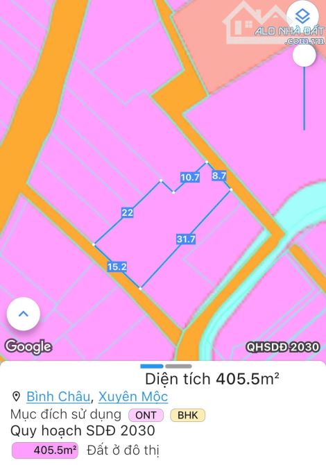 LÔ ĐẤT ĐEP NGAY TRUNG TÂM BIỂN BÌNH CHÂU XUYÊN MỘC KHU DÂN CƯ SẦM UẤT CẠNH BIỂN - 1