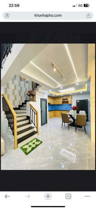 NHÀ MỚI GÒ VẤP, 4 TẦNG, THIẾT KẾ ĐẸP, 3PN, NỞ HẬU, LÊ ĐỨC THỌ - 1