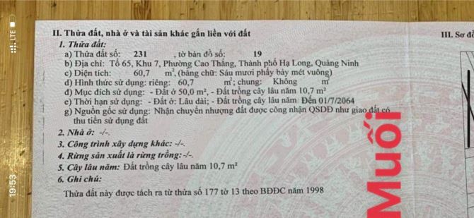 Bán Đất Ngõ 5 Bãi Muối Thông Lideco,P.Cao Thắng.DT:60.7m2,MT:5m !!! - 4