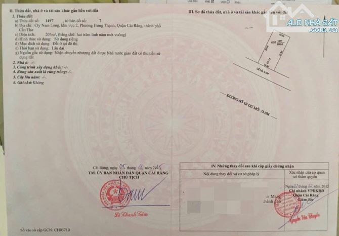 NỀN BIỆT THỰ ĐƯỜNG 1B KDC NAM LONG  CÁI RĂNG CẦN THƠ - 4