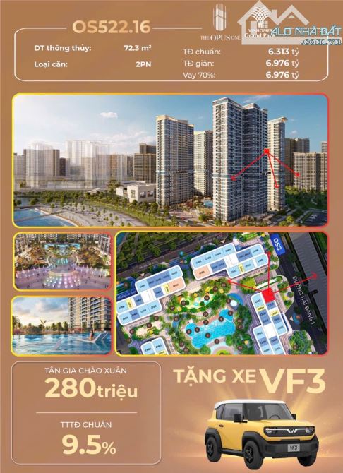 Căn Hộ The Opus One-Siêu Phẩm Độc Bản Vinhomes Grand Park Q9 - 5