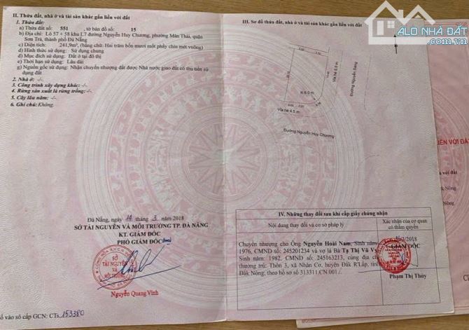 Chính chủ bán đất 2 mặt tiền Nguyễn Huy Chương ( CÁCH BIỂN 200M ) ⭐⭐⭐⭐⭐⭐⭐