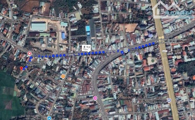 Bán đất hẻm Trường Sơn, phường Yên Thế. Ngay gần ngã tư Biển Hồ. Giá 750tr