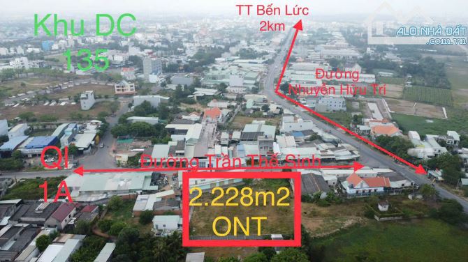 2228m2 đất thổ 3 mặt tiền xã Thanh Phú, Bến Lức giá 70 tỷ - 4