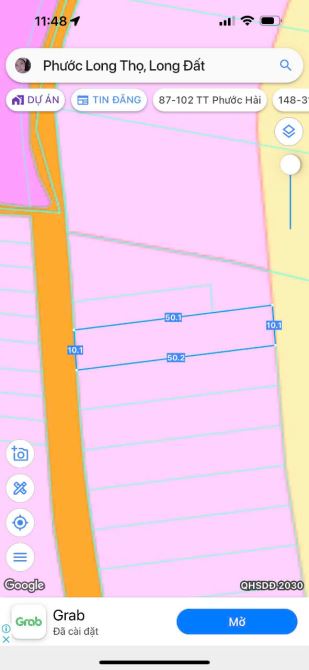 Bán 500m2 10m MT nhựa ngay đường Đoàn Trung Còn xã Phước Long Thọ , LOng Đất - 4