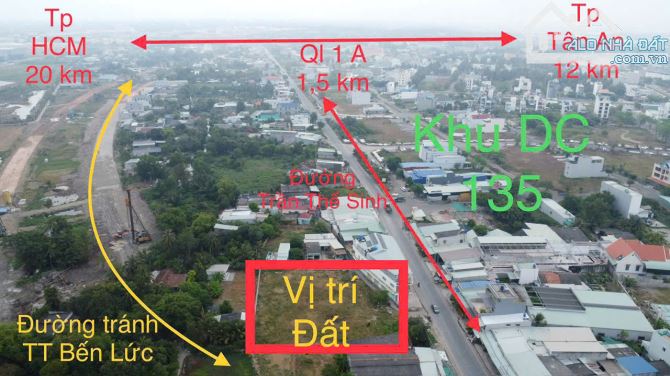 2228m2 đất thổ 3 mặt tiền xã Thanh Phú, Bến Lức giá 70 tỷ - 5