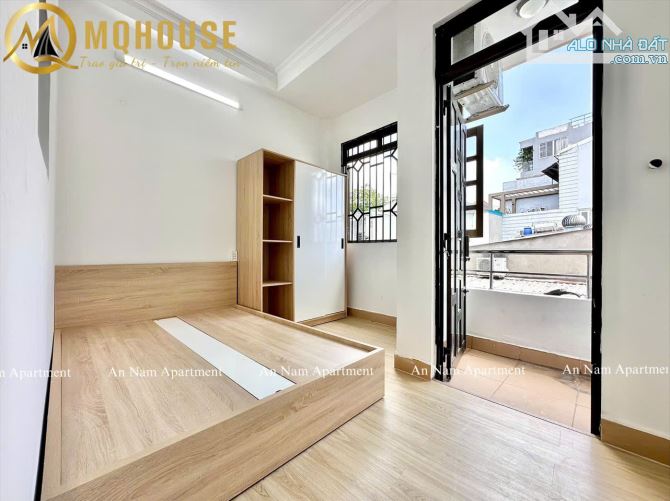 Phòng rộng 40m2 máy giặt riêng, ban công lớn Bình Thạnh Gần Chợ Bà Chiểu, Học Viện Cán Bộ