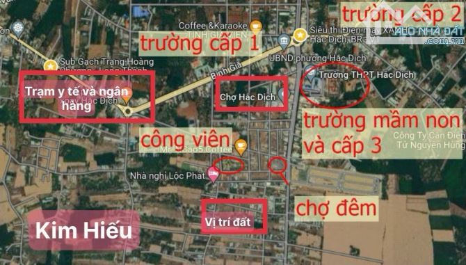 Sát Tái Định Cư Hắc Dịch 10m lô 2 mặt tiền đường nhựa giá cắt lỗ 35% Thành Phố Phú Mỹ