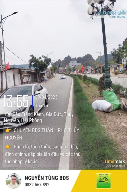 Bán đất tặng nhà cấp 4 mặt đường liên xã Minh Đức