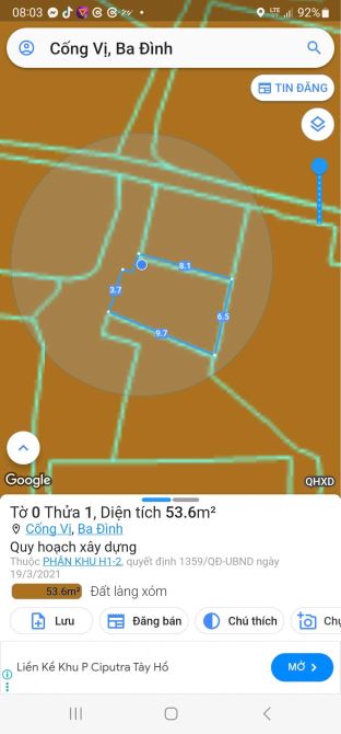53,6M2 - GẦN Ô TÔ - SỔ CHÍNH CHỦ - NHỈNH 9 TỶ - ĐỘI CẤN - 1