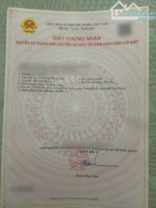 Bán lô đất mặt đường 402 Tư Thuỷ, Hòa Nghĩa, Dương Kinh, Hải Phòng  - Tuyến đường trục - 1
