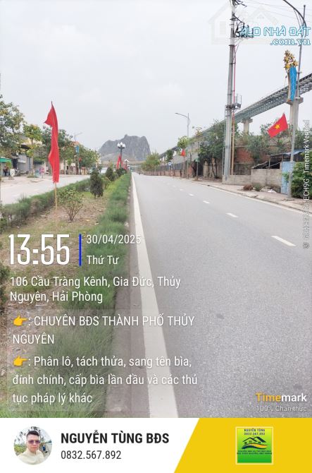 Bán đất tặng nhà cấp 4 mặt đường liên xã Minh Đức - 1