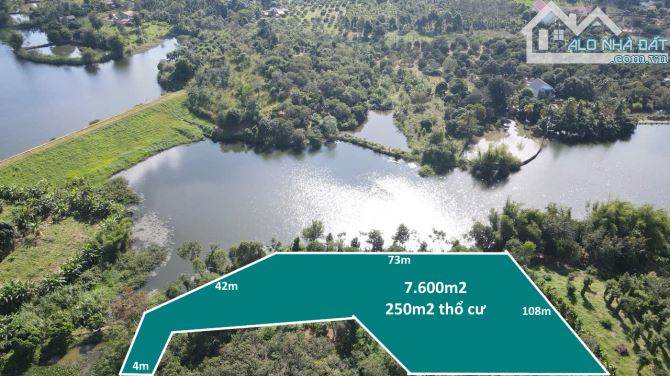 cần bán gần 8 sào đất thổ cư view hồ Quỳnh ngọc nước xanh quanh năm - 1