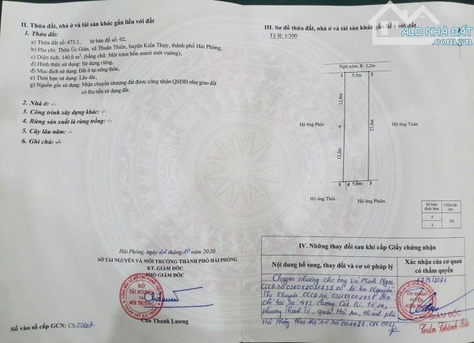 Bán đất Úc Gián - Thuận Thiên - Kiến Thụy - Hải Phòng - 4