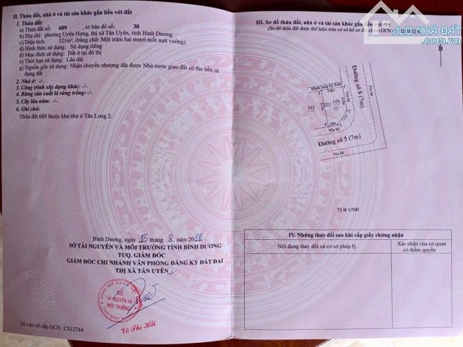 Bán gấp lô đất góc 2 mặt tiền KDC Tân Long 2, Uyên Hưng, Tân Uyên, Bình Dương - 2