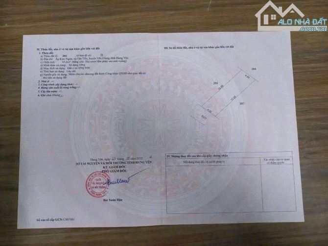 Cần bán65,6m đất ấp kim ngưu Tân tiến giá 3tỷ - 2