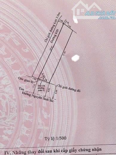 Bán 2 Mặt tiền Nguyễn Sinh Sắc vị trí đắc địa cách Phạm Văn Đồng 50m 5.3 tỉ - 5