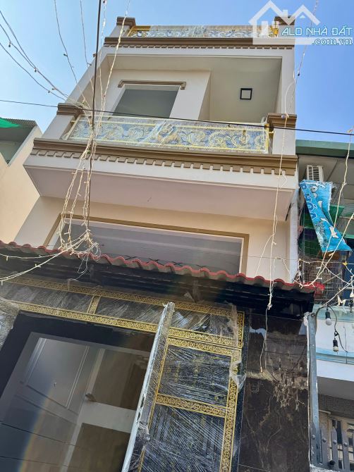 ✨ NHÀ 4 TẦNG HXH MỚI XÂY 56M2 (4x14M), 1 Trệt + 1 Lửng + 1 Lầu & Sân thượng (3PN) - 5,5 TỶ - 2