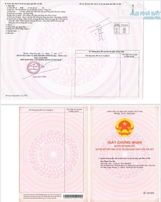 Bán lô đất mặt tiền đường nhựa  -TT Thị Trấn Đất Đỏ- NGỘP CHỈ 1ty  🍀Dt 125 ( 5x25) 60tc - 3