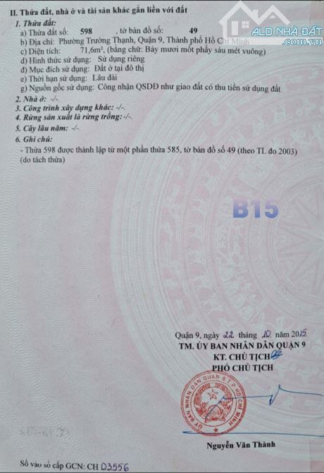 BÁN ĐẤT 72M2- HẺM 5M-1 XẸC TAM ĐA, TRƯỜNG THẠNH, Q9 - 3