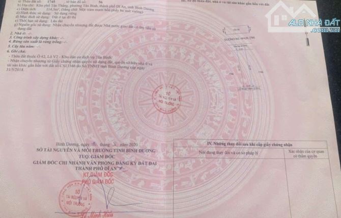 Bán đất sổ riêng đường nhựa 9m khu bicosi dĩ an.bd - 2