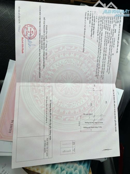 Bán lô đất Suối Tiên trục đường Quy Hoạch 15m thồn nối dài