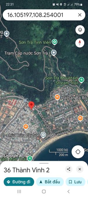 Chính chủ bán lô đất gần biển đường Thành Vinh 2, Sơn Trà, Đà Nẵng