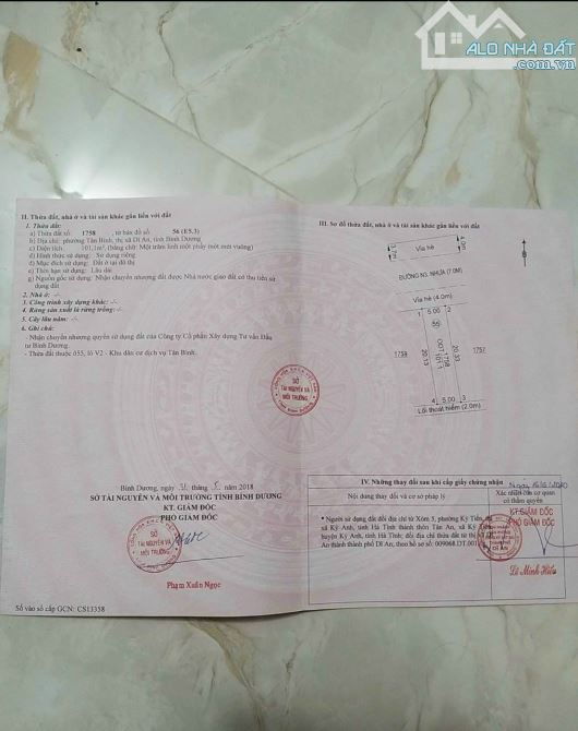 Cần bán lô đất đường N3 khu dân cư biconsi tân bình TP dĩ an bình dương - 4