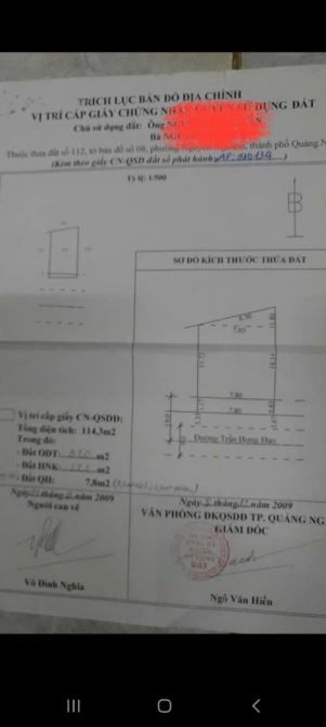 Bán lô đất kèm nhà cấp 4 mặt tiền đường Trần Hưng đạo gần Blu phan Bội châu trung tâm TP - 1