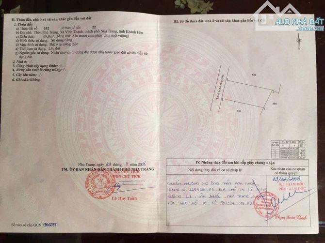 🎉CẦN BÁN ĐẤT VĨNH THẠNH-NHA TRANG SIÊU RẺ NHẤT THỊ TRƯỜNG CHỈ 978 triệu - 3