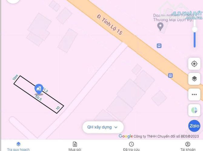 Bán đất mt đường nhựa 483, 1 sẹc ngắn Tỉnh lộ 15, tổng 506m2, có 300m thổ cư, Phú Hòa Đông