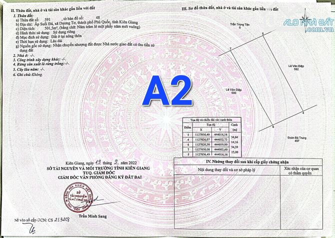 BÁN NỀN ĐẤT VƯỢNG LƯNG TỰA NÚI MẶT HƯỚNG TRUNG TÂM DƯƠNG ĐÔNG - 3
